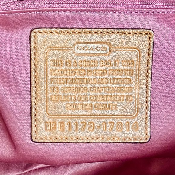 SOLD - Coach Honey Beige Suede Large Bag - Picture 4 of 5